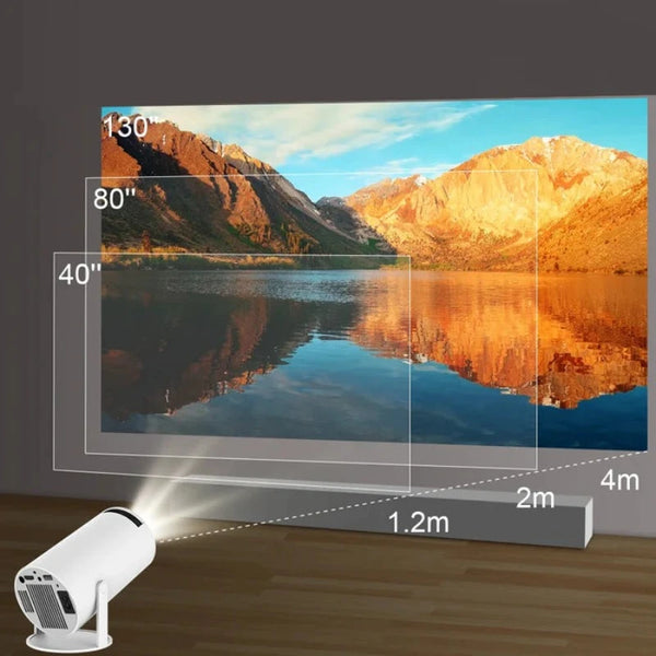 Projetor Portátil De Cinema Em Casa HY300 4K Android 11 Dual Wifi